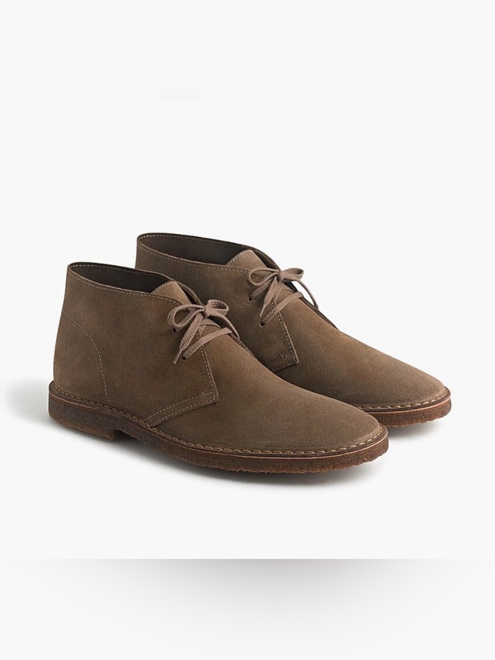 J.Crew 1990 MacAlister Suede Chukka Boot Made In Italy Desert 11 Grey Taupe shoe